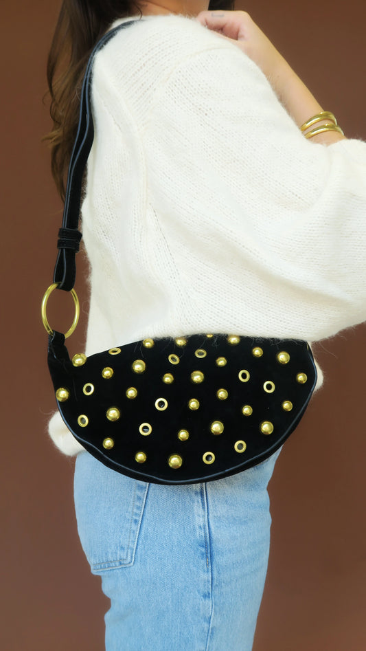 Maeve Studded Bag - Black