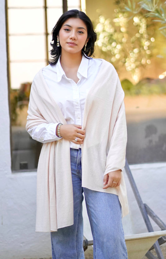 Blush Cashmere Scarf/ Wrap
