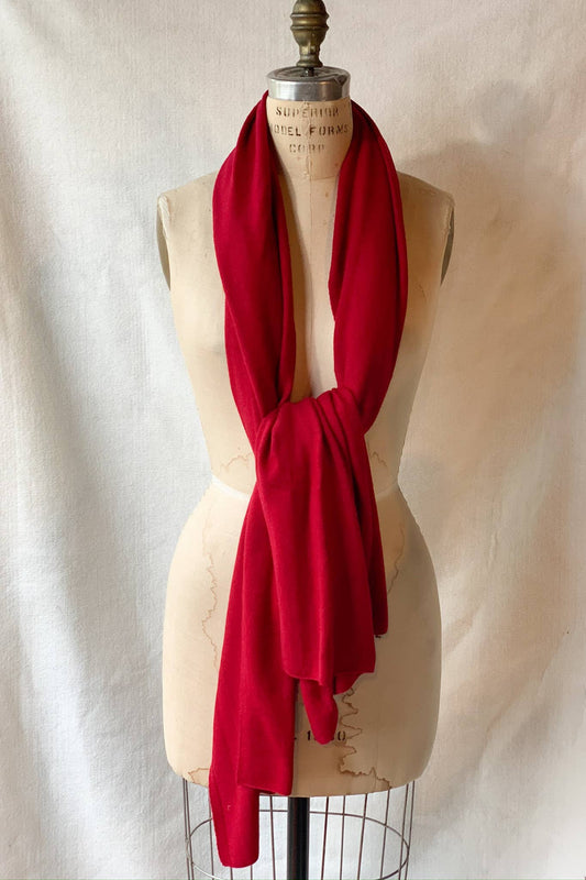 Cashmere Scarf/Wrap Cherry