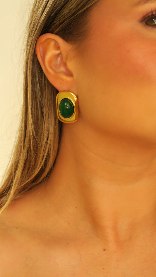 Naomi Earrings - Emerals