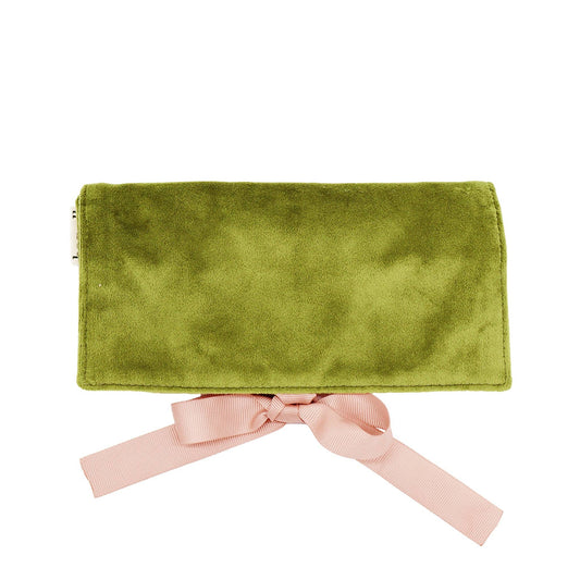 Couture Jewelry Roll - Green Velvet