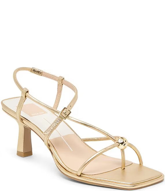 Mylee Gold Distressed Heel - Dolce Vita