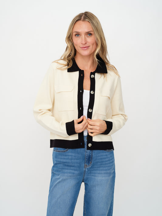 Fallon Cardigan Ivory