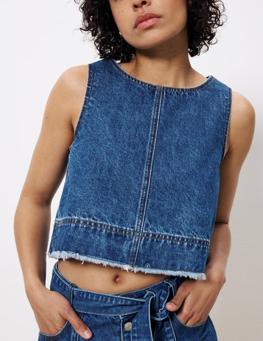 Dafne Denim Top