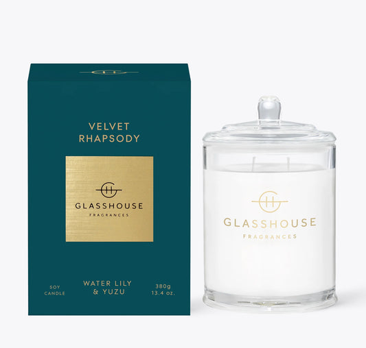 Velvet Rhapsody Glasshouse - Triple Fragrance Candle 13.4oz