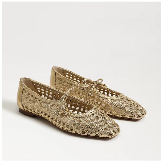 Marci Gold Weave Shoe