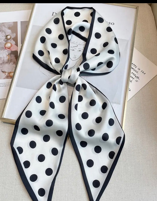 Polka Dot Long Scarf