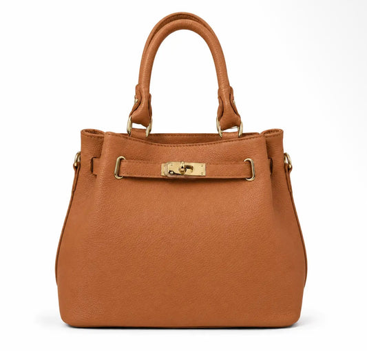 Camel Top Handled Handbag