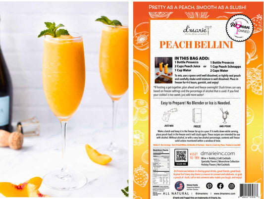 d’Marie Cocktail Mixes: Peach Bellini