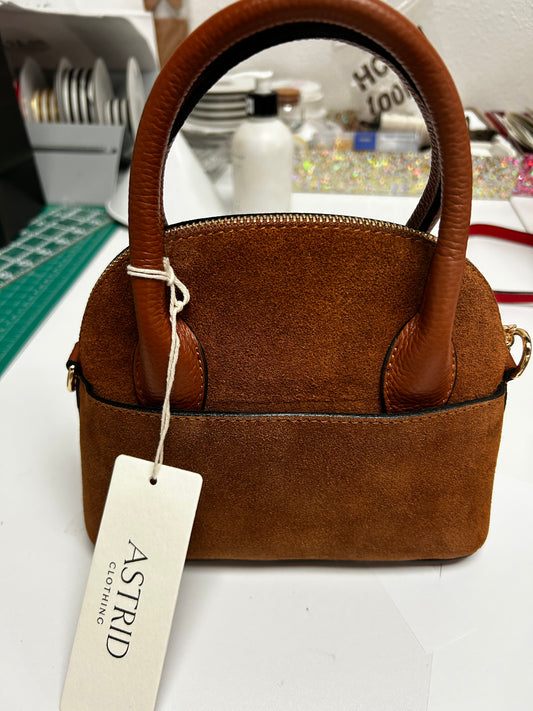 Suede Bag - Brown