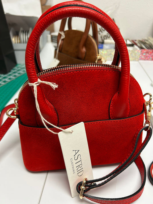 Suede Bag - Red