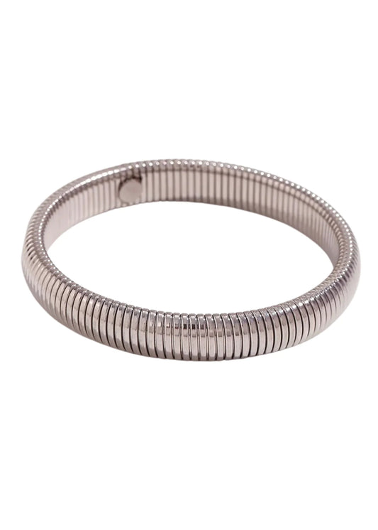Single Tube Bracelet Silver