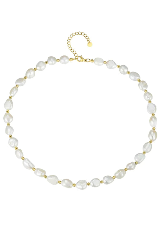 Beaded Pearl Necklace