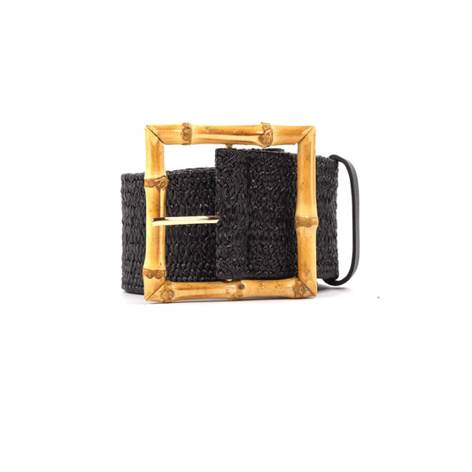 Straw Belt - Black