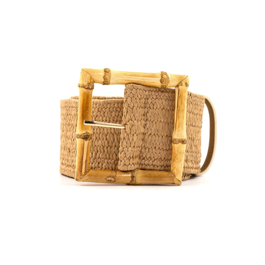 Straw Belt - Khaki