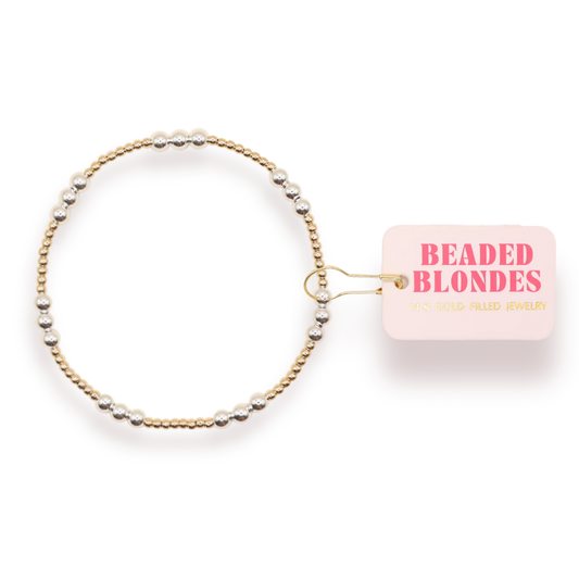 ILY Bracelet Gold with Silver
