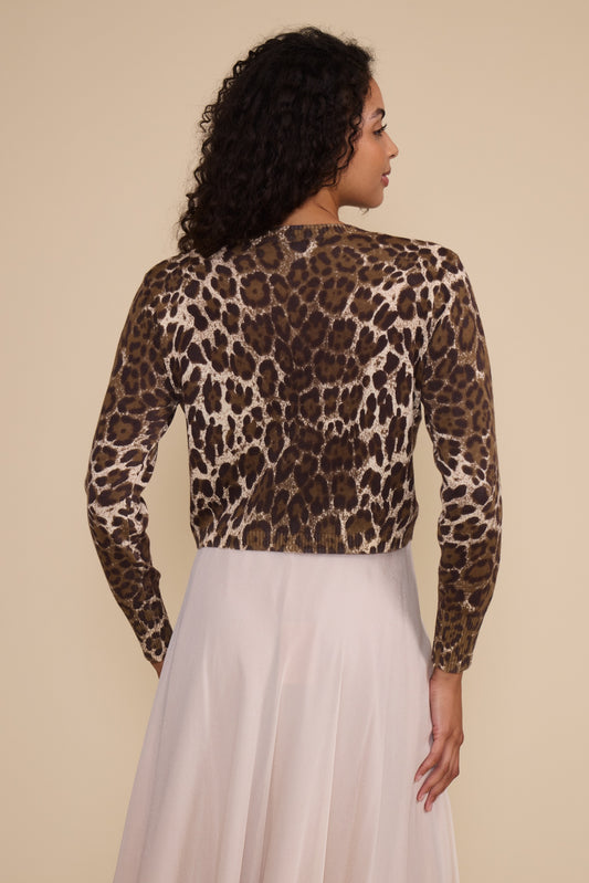 Ilana Leopard Cardigan