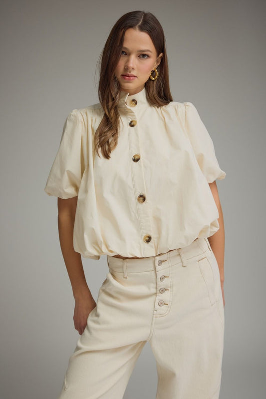 Ava Top - Ecru