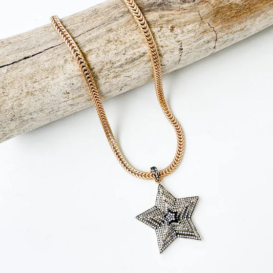 Stacked Star Necklace