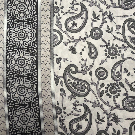 Ivory Paisley Scarf