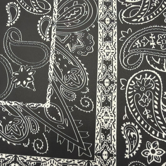 Black Paisley Scarf