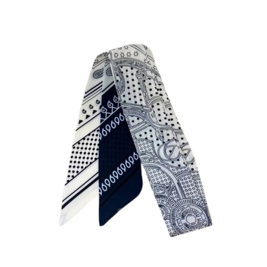 White Equestrian Bandana Scarf