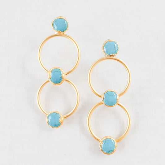 Ava Earrings - Turquoise