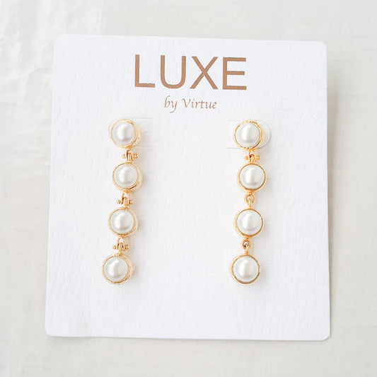 Lydia Earrings - Pearl