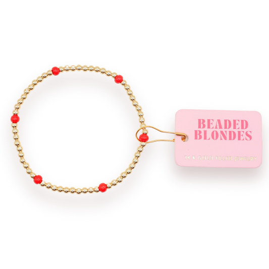 Bright Red Poppi Bracelet