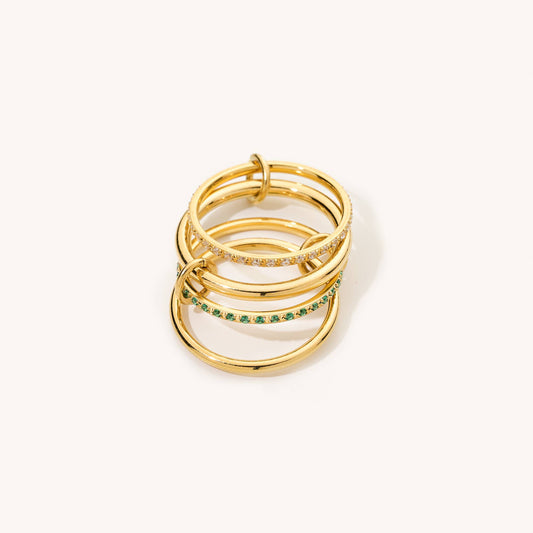Nikki Smith Designs - Madelyn Emerald Stacked Ring