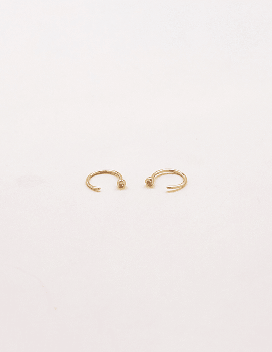 Admiral Row - Pave Open Hoop Earrings
