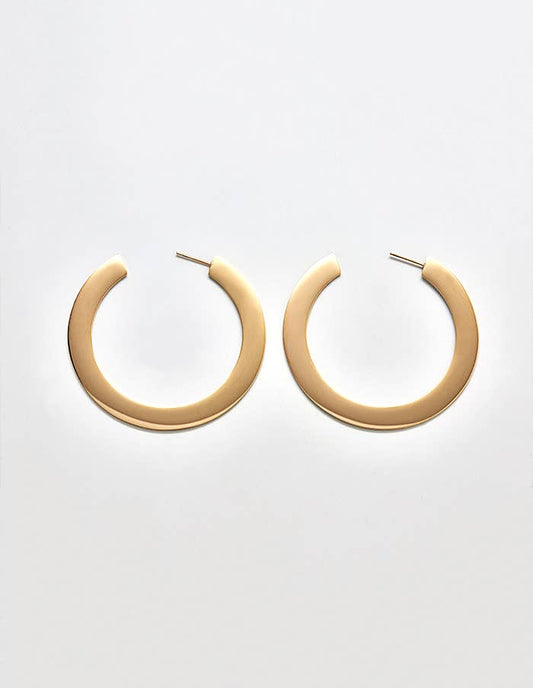 Admiral Row - Medium Flat Hoop Earrings