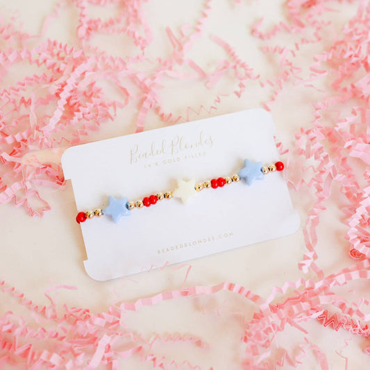 Beaded Blondes - Party in the USA Bracelet