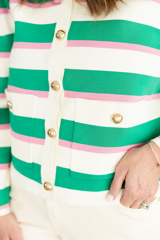 Preppy Stripe Sweater