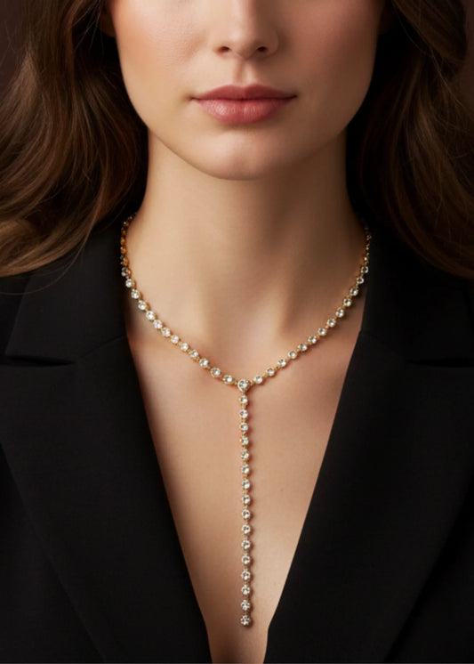 Linear Lariat Necklace