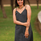 Amanda V Neck Stripe Midi Dress