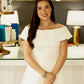 Erin OTS Mini Dress - White