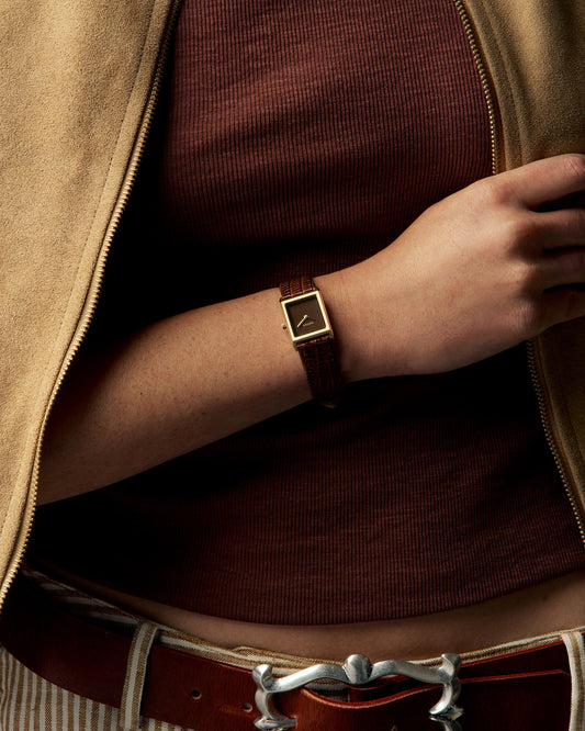BREDA Virgil Lizard - Brown/Gold
