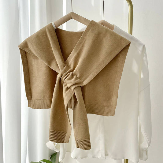 Knit Shawl - Camel