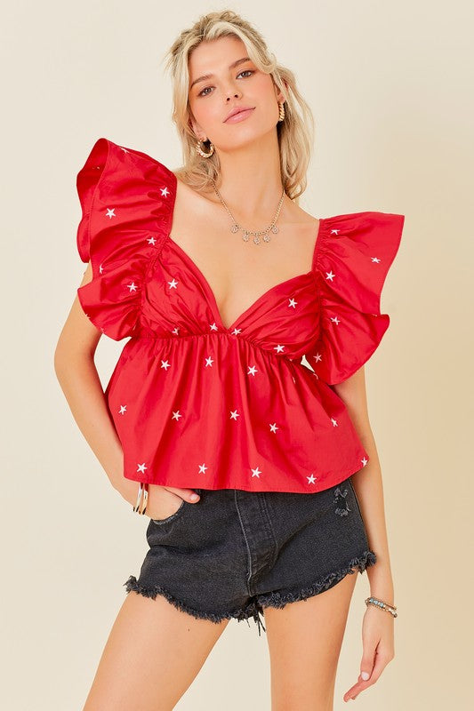 Starstruck Babydoll Top