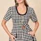 Black Gingham Dress