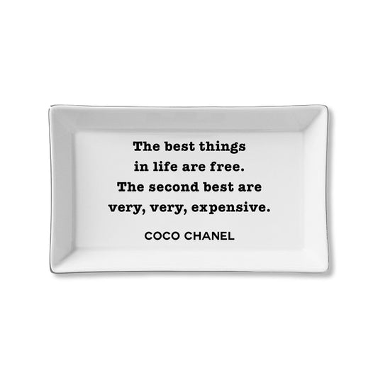 Best Things in Life Ceramic Tray