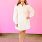 Francis Mixed Media Shirt Dress