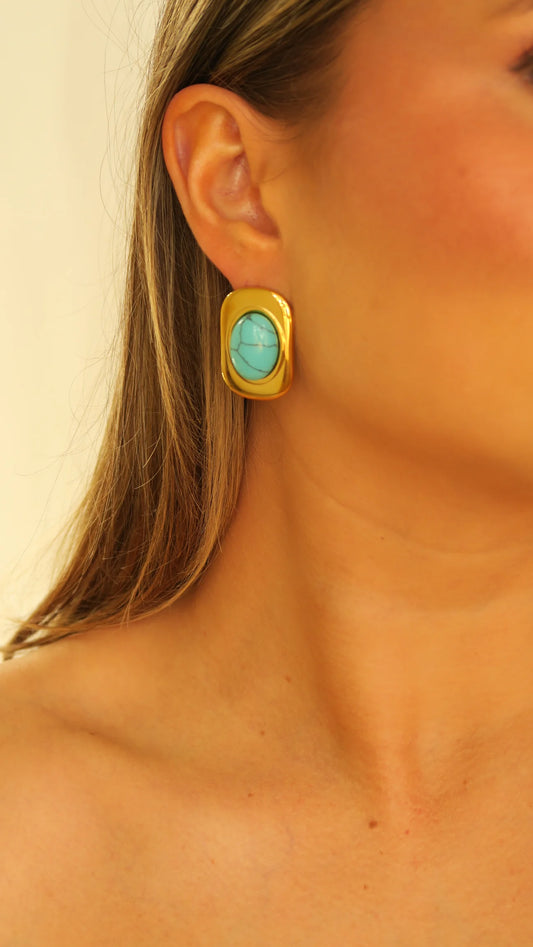 Naomi Earrings - Turquoise