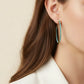 Pave Turquoise Hoops