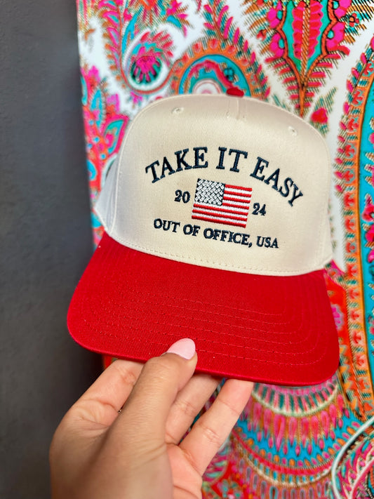 Take It Easy Vintage Trucker Hat