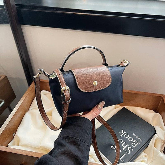 Crossbody Color Block Bag - Black