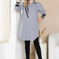 Joh Apparel - Wenna Shirt Tunic Dress: M / 33094W / Black Stripes