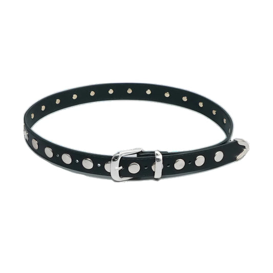 Fully Studded Belt Black - Silver