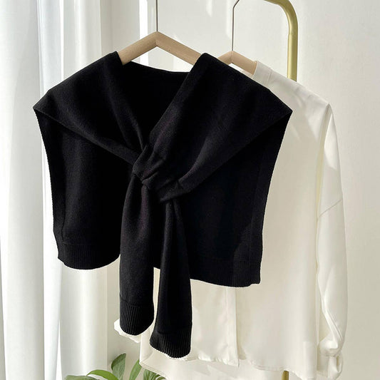 Knit Shawl: Black